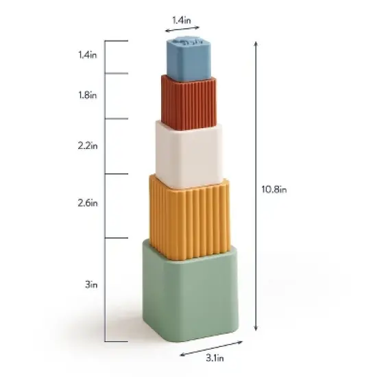 Itzy Ritzy Stacking and Nesting Cups Bath image {7}