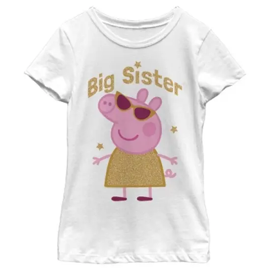 Girl's Peppa Pig Big Sister T-Shirt image {3}