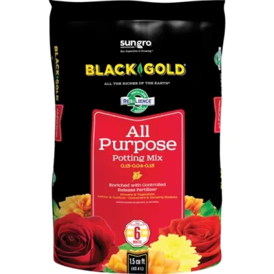 Black Gold All Purpose Potting Mix 1.5 cu ft image {1}