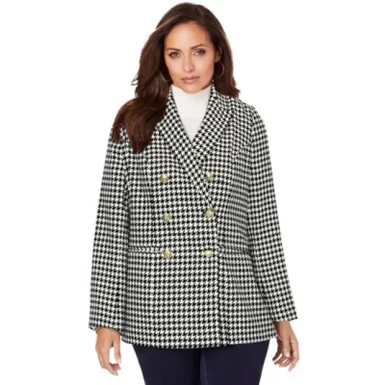 Jessica London Women&rsquo;s Plus Size Double Breasted Wool Blazer image {8}