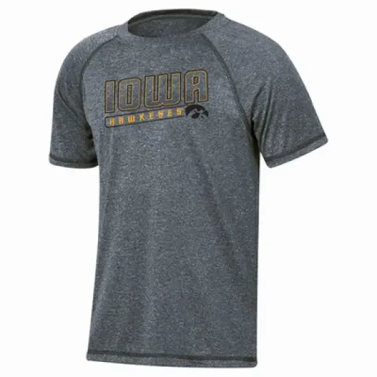 NCAA Iowa Hawkeyes Boys' Gray Poly T-Shirt image {3}