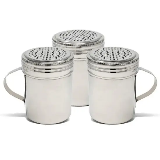 Winco Stainless Steel Shaker with Handle, 10 oz image {1}