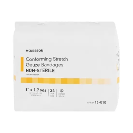 McKesson Stretch Gauze Bandage, 1 in x 1 7/10 yds, 24 Count image {1}