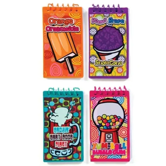 Fun & Functional! Scented Eraser Memo Pads with Covers (4 Pack) image {3}