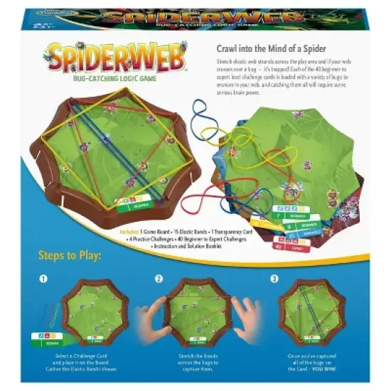 Ravensburger ThinkFun Spiderweb Bug-Catching Logic Board Game image {1}
