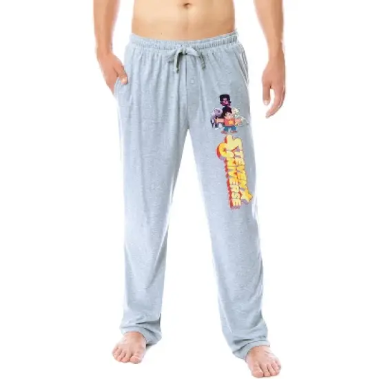 Steven Universe Mens' TV Show Characters Garnet Sleep Pajama Pants Grey image {3}
