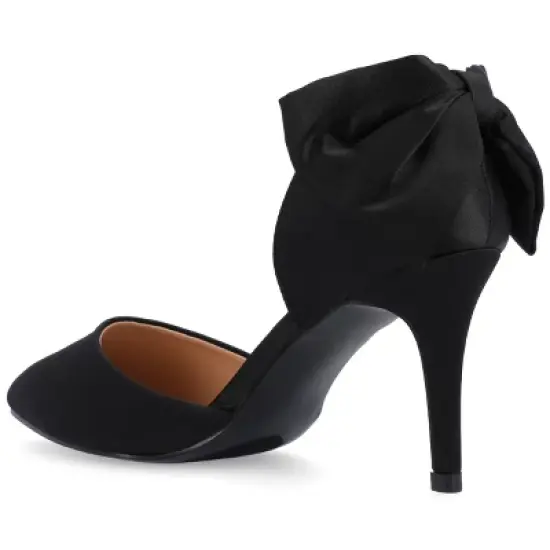 Journee Collection Women's Tanzi Pointed Toe Mid Heel Pumps image {6}