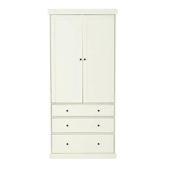 77"H Farmhouse Kitchen Pantry Cabinet with 3 Adjustable Shelves, 8 Door Shelves & 3 Drawers, Freestanding Tall Storage Cupboard - ModernLuxe image {6}