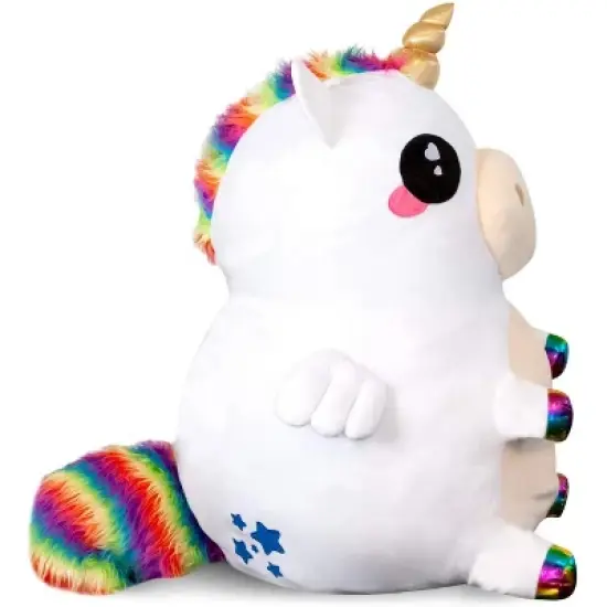 Se7en20 Glitter Galaxy Rainbow Unicorn 48 Inch Stuffed Animal Plush image {3}