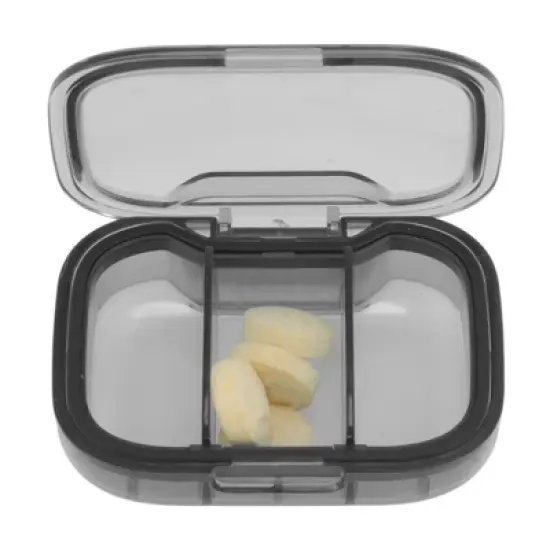 Unique Bargains 3 Grid Portable Pill Case 1 Pc image {1}