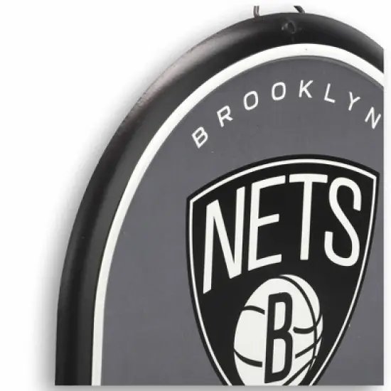 NBA Brooklyn Nets Embossed Metal Pill Wall Sign image {3}