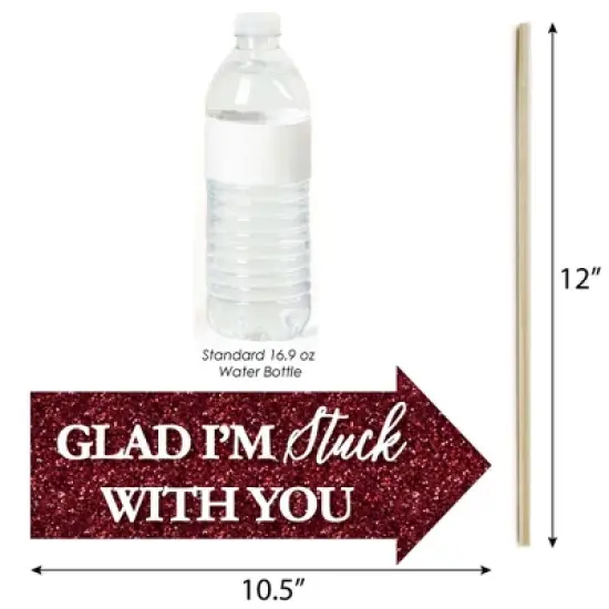 Big Dot of Happiness Funny We Still Do - 40th Wedding Anniversary - Anniversary Party Photo Booth Props Kit - 10 Piece image {2}