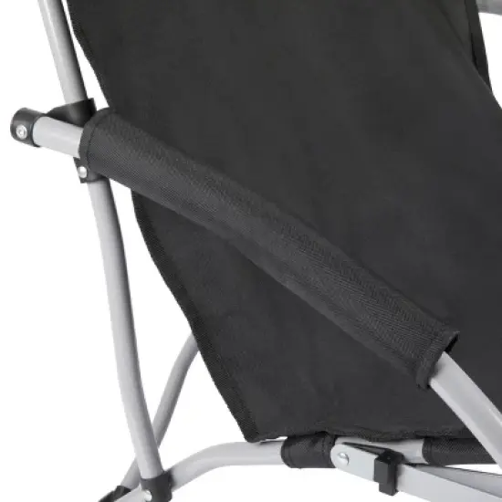 Picnic Time Tranquility Portable Beach Chair - Black image {5}
