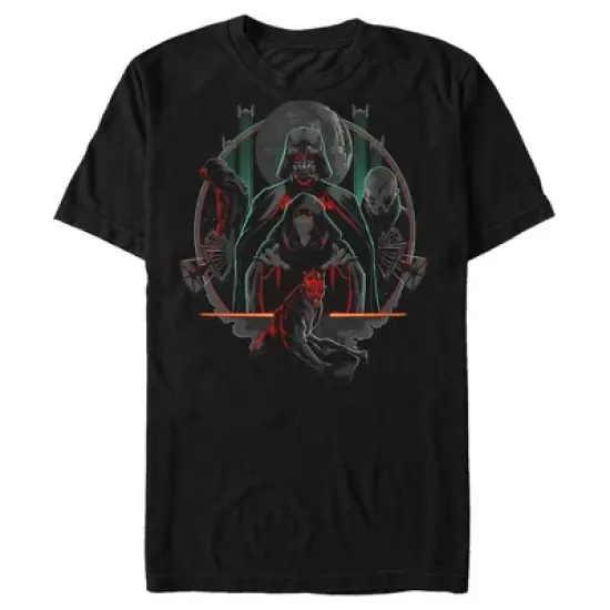Men's Star Wars Villains of the Dark Side Circle T-Shirt image {2}