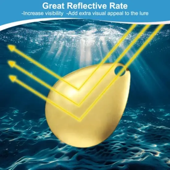 Unique Bargains Metal Curved Fishing Spinner Baits with Plastic Storage Box 40 Pcs image {2}