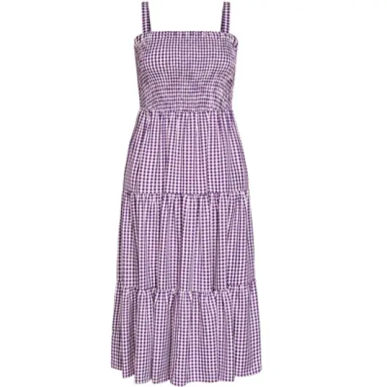Women's Plus Size  Gingham Maxi Dress - petunia | CITY CHIC image {2}