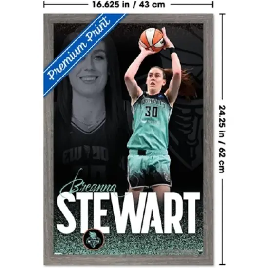 Trends International WNBA New York Liberty - Breanna Stewart 25 Framed Wall Poster Prints image {2}