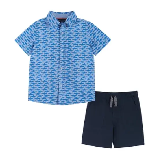 Andy & Evan  Toddler  Short Sleeve Buttondown Set. image {4}