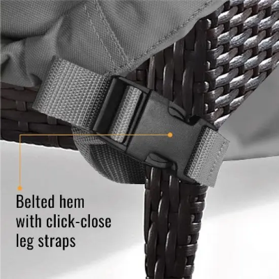 KHOMO GEAR Chaise Lounge Cover &ndash; Heavy-Duty Waterproof, Weatherproof, UV-Resistant Outdoor Patio Furniture Protector &ndash; Durable All-Season - Grey image {5}