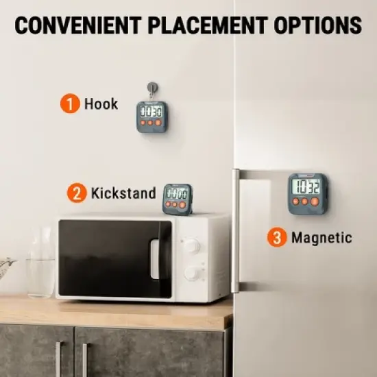 ThermoPro TM03W Digital Timer for Kids & Teachers, Kitchen Timers for Cooking with 2-Level Alarm Volume, Countdown Timer Stopwatch for Classroom image {1}