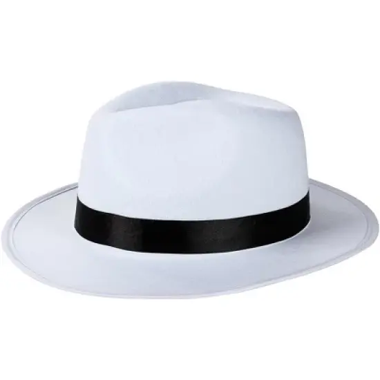 Blue Panda 3-Pack Gangster Hat 1920s Halloween Costume Party Hats, White 13.3 x 11.3 x 4.8 in image {4}