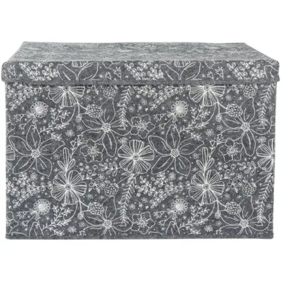 Sammy & Lou Printed Felt Toy Chest - Floral image {2}