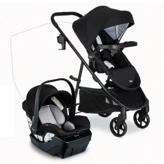 Britax Willow Brook Baby Travel System with Infant Car Seat and Stroller image {7}