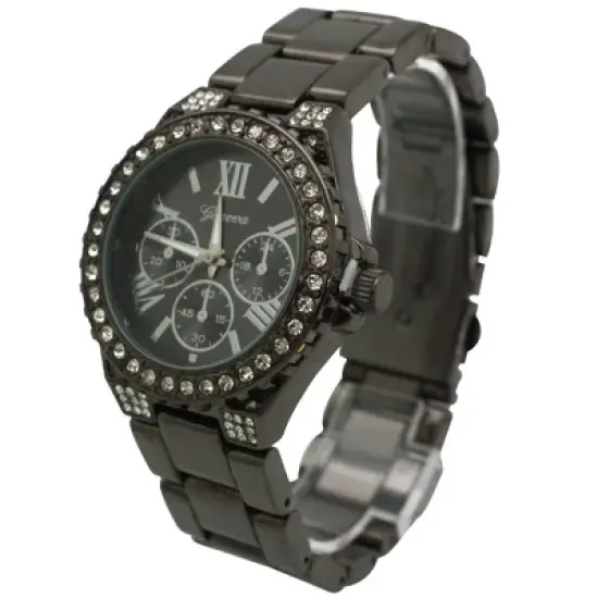 Olivia Pratt Metal and Rhinestiones Women Watch image {1}