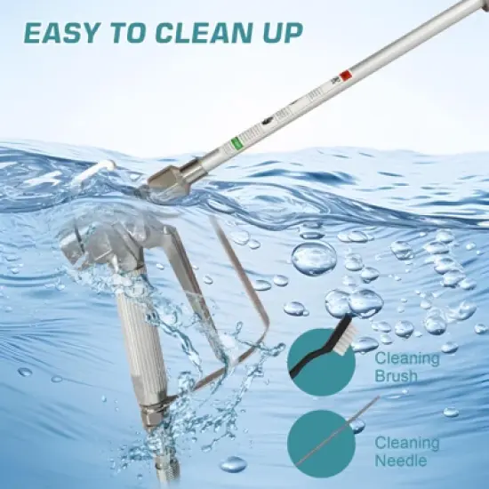 TROPOW Air Spray Gun Kit, Premium Electric Paint Gun - 750W 3300 Psi with Extension Pole & Cleaning Kits for Cars, House DIY image {4}