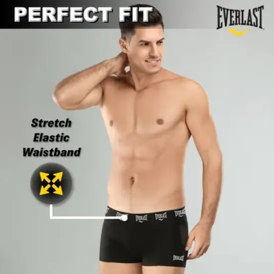 Everlast Value Pack 6pcs Mens Cotton Boxer Briefs Breathable Tagless Stretch Underwear For Men image {3}