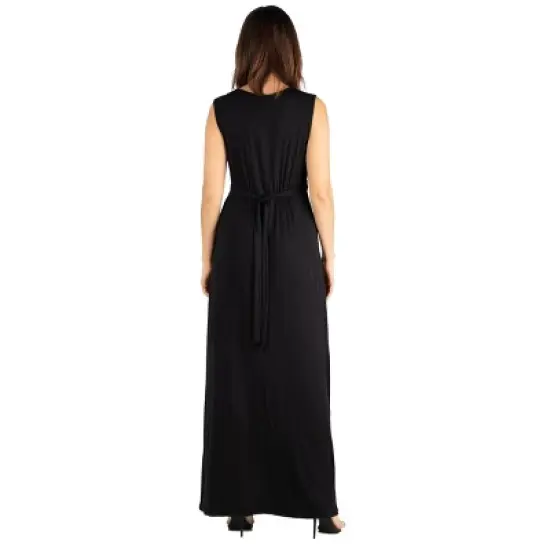 V Neck Maxi Womens Dress image {2}