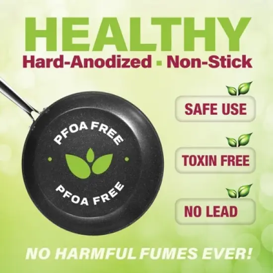 Granitestone Pro Hard Anodized 10" and 11.5" Nonstick Fry Pan Set with Stay Cool Handle image {8}