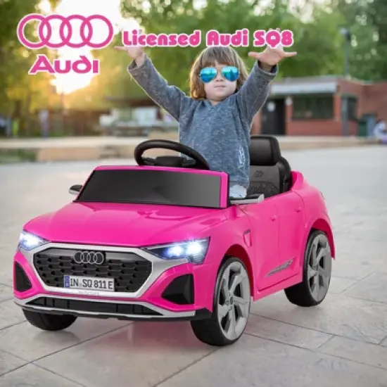 Infans 12V Kids Ride On Car w/Remote Control 4 Wheels Suspension 3 Speeds LED Headlight image {2}