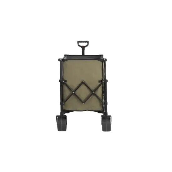 Gulches Beach Wagon, Collapsible, 220 lbs Capacity, Army Green, 300L Utility Cart with Big Wheels image {2}