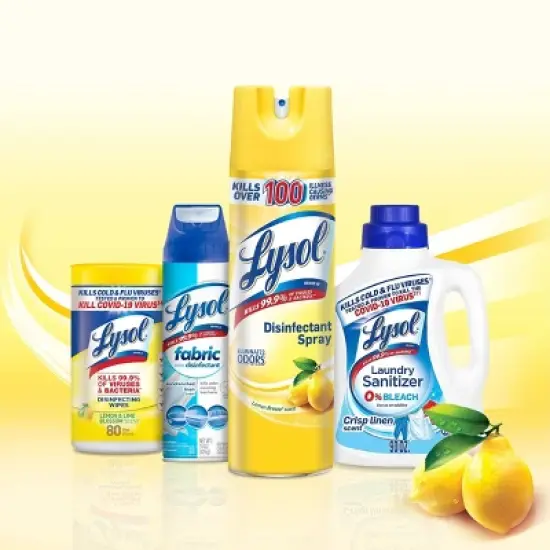 Lysol Lemon Disinfectant Spray - 19oz/2ct image {3}