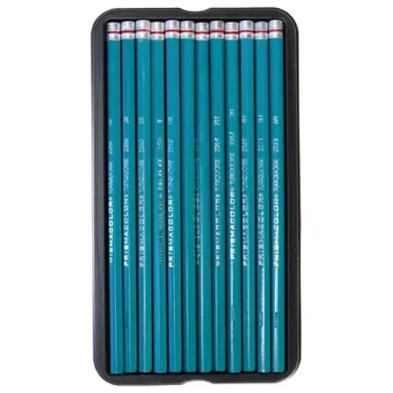 Prismacolor 12ct Turquoise Pencil Sketch Set image {2}