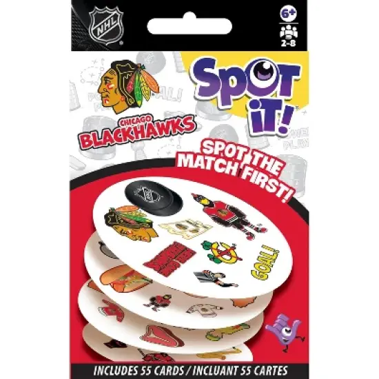 MasterPieces Officially Licensed NHL Chicago Blackhawks Spot It Game for Kids and Adults image {2}