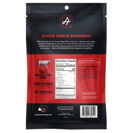 Country Archer Jerky Co. Classic Beef Sticks - 10oz/10ct image {1}