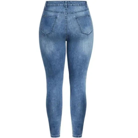 Women's Plus Size Harley Strut It Out Jean - light wash | CITY CHIC image {3}