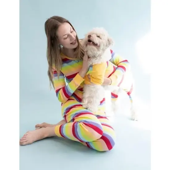 Leveret Womens Two Piece Cotton Striped Pajamas image {2}