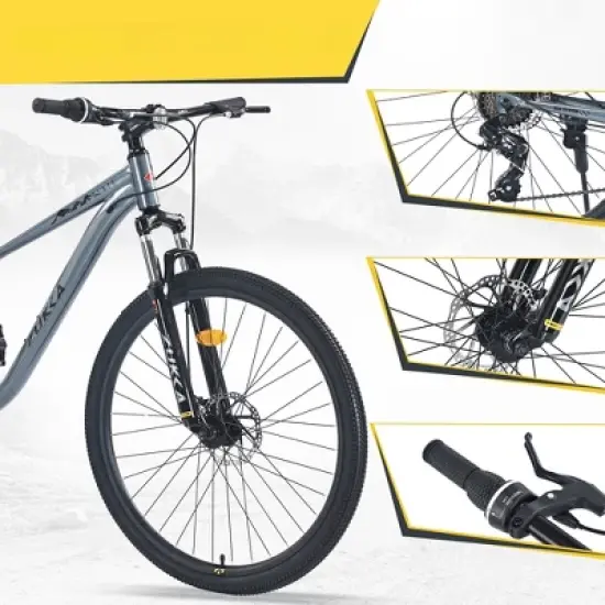 INFURNIC Bicycles, 29 Inch Mountain Bike for Women and Men, 8 Speed Mountain Bike, Blue, 70.8"*27.1"*41.7" image {4}