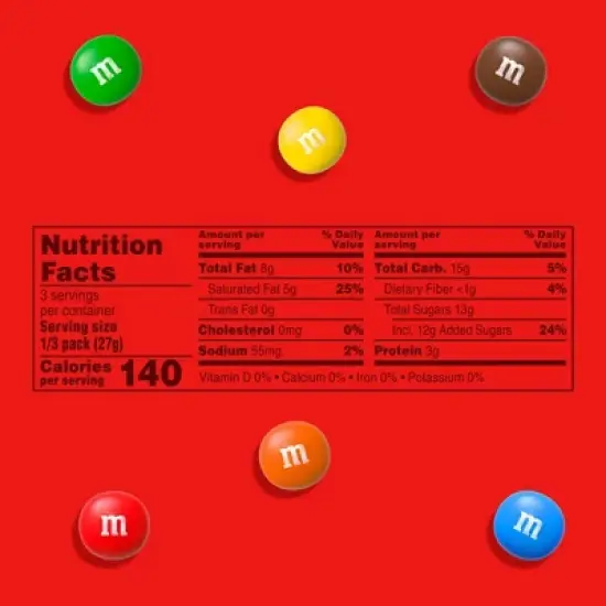 M&M's Peanut Butter Share Size Chocolate Candy - 2.83oz image {8}