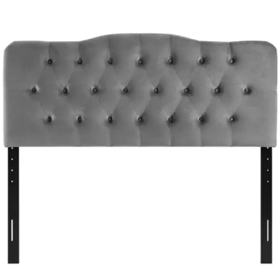 Annabel Queen Diamond Tufted Performance Velvet Headboard - Modway image {1}