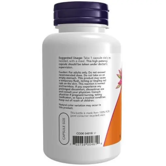 Niacin 500mg by Now Foods  -  100 Capsule image {2}