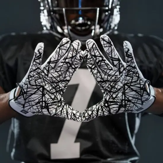 Cutters Game Day Receiver Gloves Adult - White S image {4}