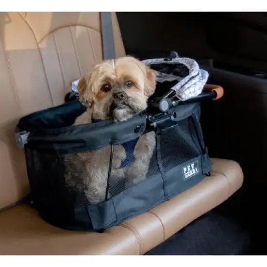 Pet Gear View 360 Dog Stroller Travel System - Pearl - S/M image {2}