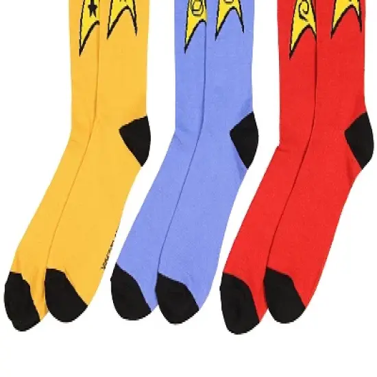 Star Trek The Original Series Uniform Adult Crew Socks image {3}