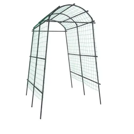 Gardener&rsquo;s Supply Company Extra Tall Garden Arch Arbor 80in Titan Squash Tunnel | Lightweight Metal Garden Arch Trellis Plant Stand for Climbing Vines image {2}