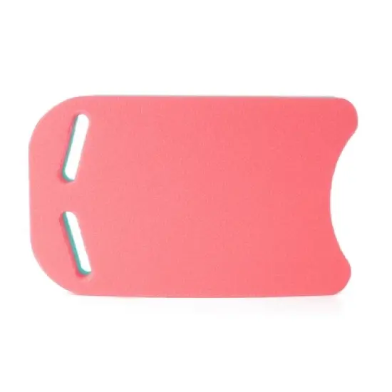 Floatation iQ Swimming Pool Training Fitness Exercise Universal Foam Paddle Kickboard Water Toy for Kids and Adults, Pink/Teal image {2}