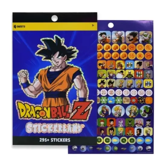 Dragon Ball Z 4 Sheet Sticker Pad | 200+ Stickers image {1}